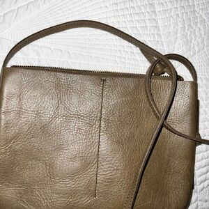 Madewell Olive green Leather Crossbody Bag